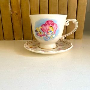 Disney Parks Alice In Wonderland Tea Cup Saucer Cheshire Cat